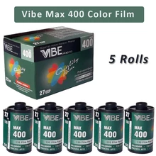 1/5/6/10Roll VIBE Max 400 Color film Universal ISO 400 135 Negative film 27EXP/Roll for VIBE 501F Camera