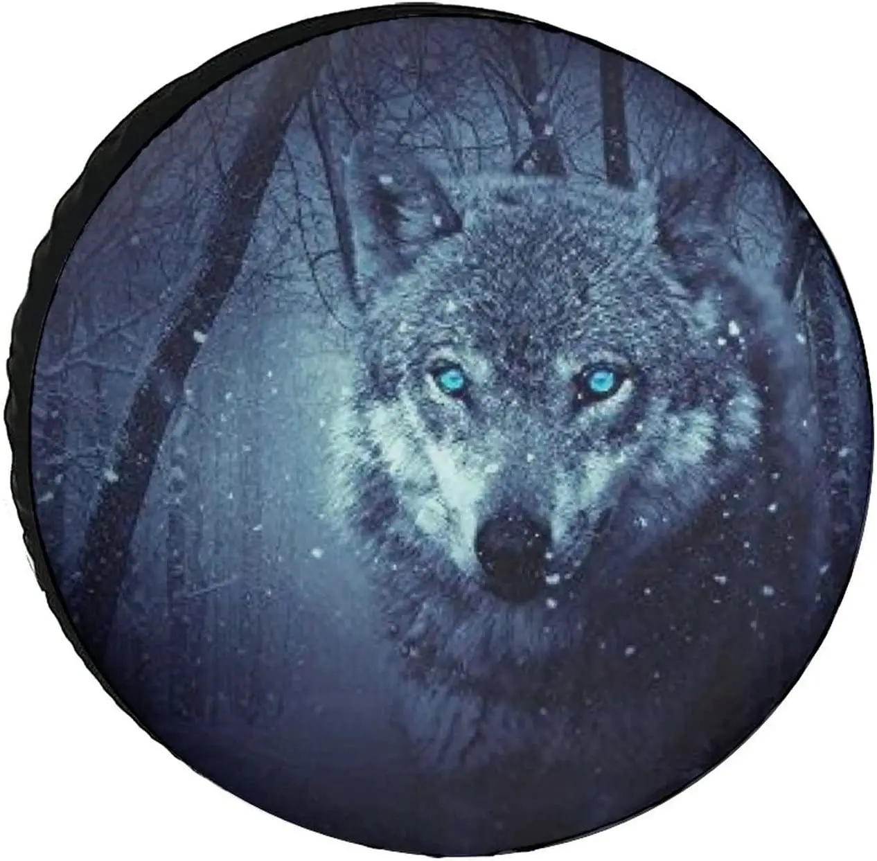 

Arctic Snow Wolf Print Protector Wheel Cover for Spare Tire 14/15/16/17 Inch RV Camper SUV Trailer Truck Cool