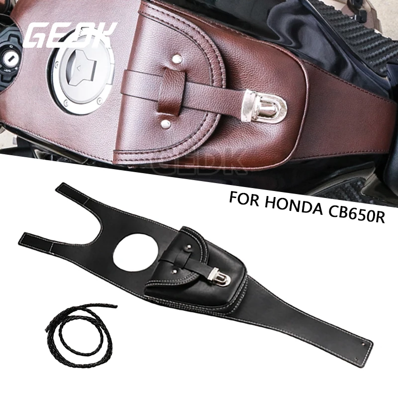 Motorcycle Travel Bag PU Leather Oil Fuel Tank Cover Panel Bag Retro for HONDA CB650R 2019 2020 2021 Saddle Bags
Motorcycle Travel Bag PU Leather Oil Fuel Tank Cover Panel Bag Retro for HONDA CB650R 2019 2020 2021 Saddle Bags