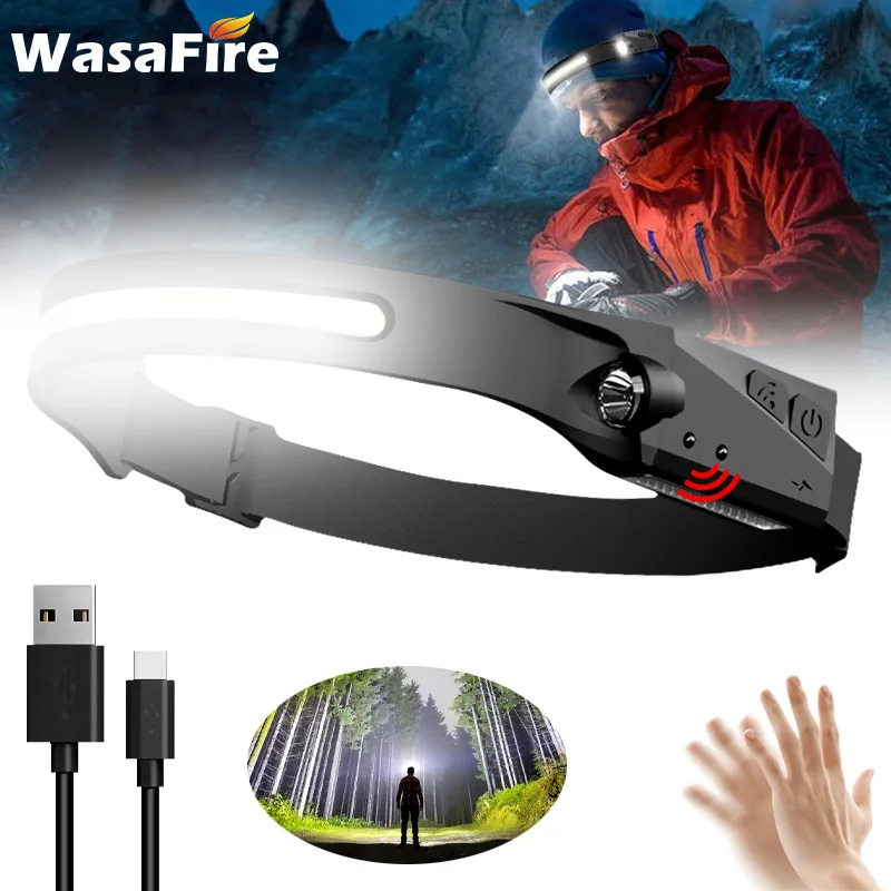 COB LED Induction Bike Headlamp 1200mAh USB Rechargeable Fishing Flashlight Work Light 3 Lighting Mode Warning Flash Torch
COB LED Induction Bike Headlamp 1200mAh USB Rechargeable Fishing Flashlight Work Light 3 Lighting Mode Warning Flash Torch
