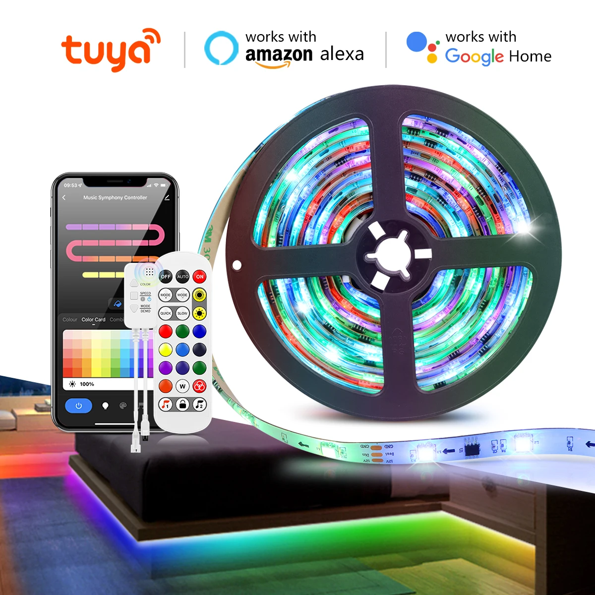 Led strip WiFi Bluetooth Music APP Control Waterproof Neon Light Strip Living Room Entertainment Stage Effect Light 110V 220V
Led strip WiFi Bluetooth Music APP Control Waterproof Neon Light Strip Living Room Entertainment Stage Effect Light 110V 220V