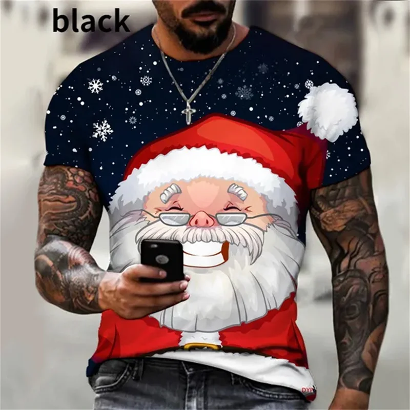 Santa Claus 3D Printed T-shirt For Men Fashion Christmas Graphic Personality Comfortable Clothes Streetwear Plus Size Loose Tops
Santa Claus 3D Printed T-shirt For Men Fashion Christmas Graphic Personality Comfortable Clothes Streetwear Plus Size Loose Tops