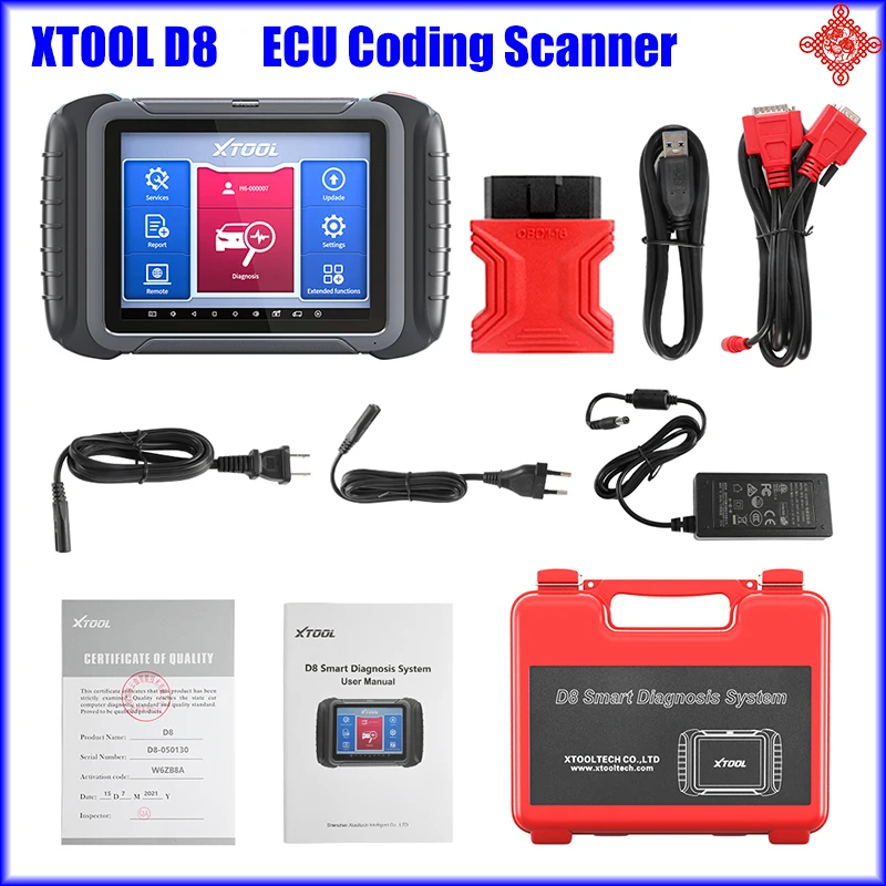 XTOOL D8 Automotivo Bi-Direction Control/ OBD2/EOBD CAN FD Car Diagnostic Tool ECU Coding Scanner Active Test Free Update
XTOOL D8 Automotivo Bi-Direction Control/ OBD2/EOBD CAN FD Car Diagnostic Tool ECU Coding Scanner Active Test Free Update