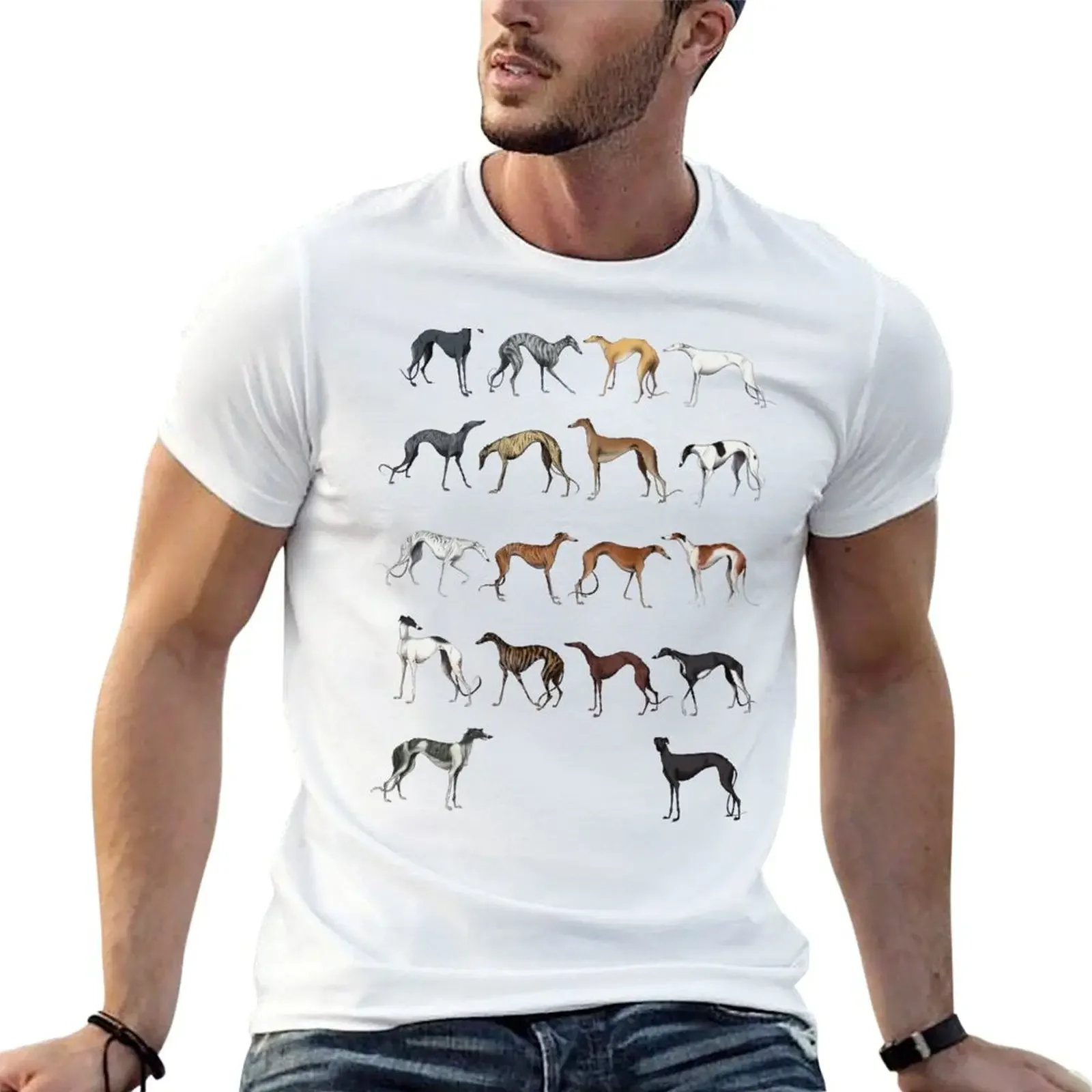 Футболка Galgo Colours винтажная одежда быстросохнущая хлопковая футболка для мужчин