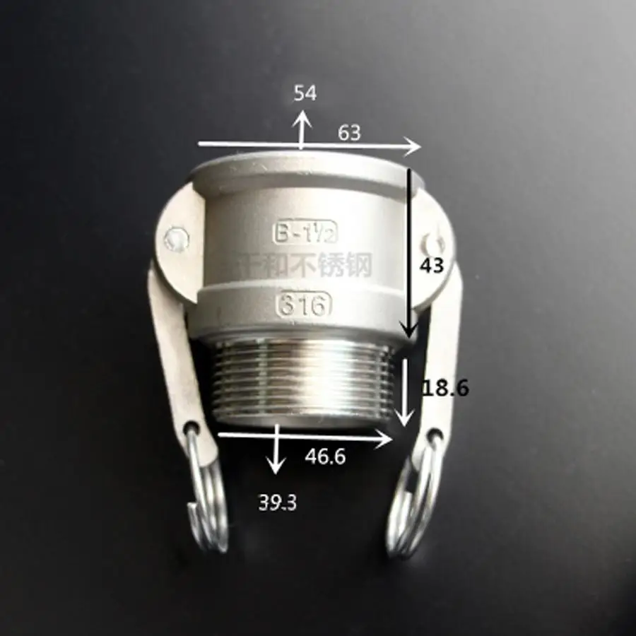1-1/2 "BSPT Male x Socket Type B Camlock БЫСТРОРАЗЪЕМНАЯ муфта 304 Stianless кулачковая канавка для шланговых насосов Homebrew
1-1/2 "BSPT Male x Socket Type B Camlock БЫСТРОРАЗЪЕМНАЯ муфта 304 Stianless кулачковая канавка для шланговых насосов Homebrew