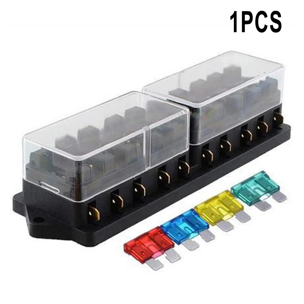 4/6/8/10/12 Way Fuse Box Holder Block Truck Auto Standard Blade For 12V 24V Automotive HGV Standard Circuit 30A Car Accessories
4/6/8/10/12 Way Fuse Box Holder Block Truck Auto Standard Blade For 12V 24V Automotive HGV Standard Circuit 30A Car Accessories