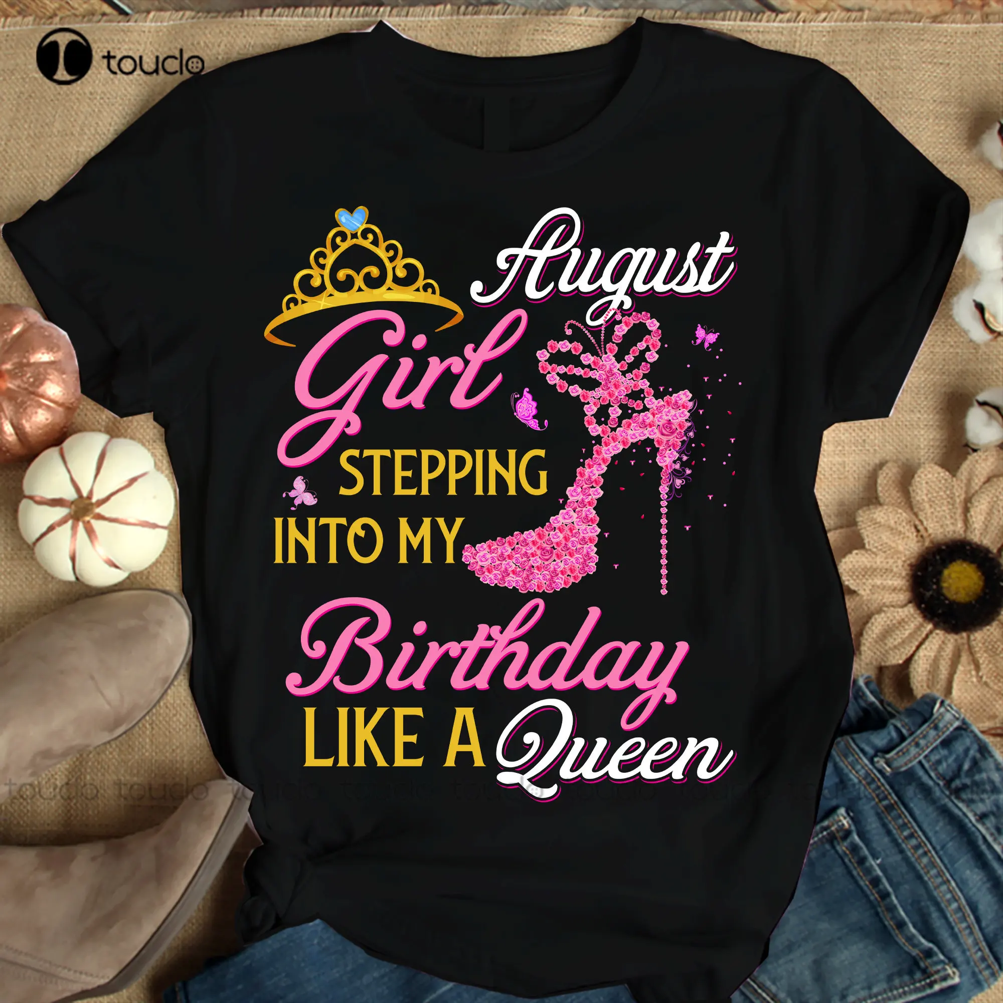August Girl Stepping Into My Birthday Like A Queen Shirts Women Birthday T Shirts Summer Tops Beach T Shirts Xs-5Xl Custom Gift
August Girl Stepping Into My Birthday Like A Queen Shirts Women Birthday T Shirts Summer Tops Beach T Shirts Xs-5Xl Custom Gift