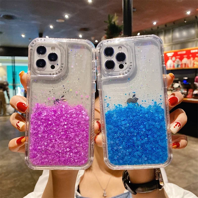Bling Liquid Soft Silicone Case for iPhone 6 7 8 11 12 SE PLUS Mini Pro X XS Max Luxury Shining Glitter Quicksand Water Cover
Bling Liquid Soft Silicone Case for iPhone 6 7 8 11 12 SE PLUS Mini Pro X XS Max Luxury Shining Glitter Quicksand Water Cover