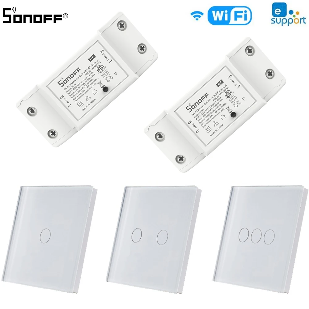 Умный таймерный выключатель SONOFF, радиочастотный, Wi-Fi, модули автоматизации, 1, 2, 3, 433 МГц, сенсорный Радиочастотный пульт дистанционного упра...
Умный таймерный выключатель SONOFF, радиочастотный, Wi-Fi, модули автоматизации, 1, 2, 3, 433 МГц, сенсорный Радиочастотный пульт дистанционного упра...