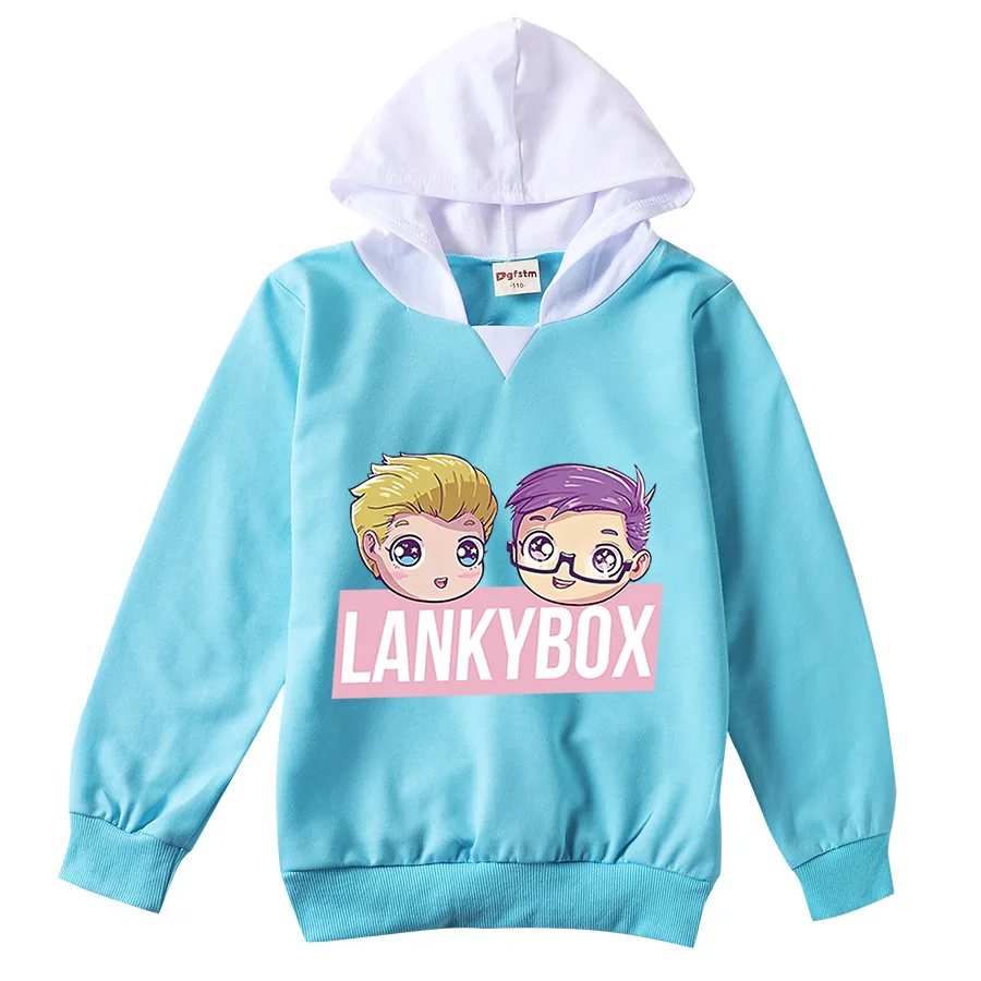 Детские толстовки Lankybox с аниме мультяшным принтом, детская одежда для мальчиков, джемпер с капюшоном, пуловер для маленьких девочек, свитшо...
Детские толстовки Lankybox с аниме мультяшным принтом, детская одежда для мальчиков, джемпер с капюшоном, пуловер для маленьких девочек, свитшо...