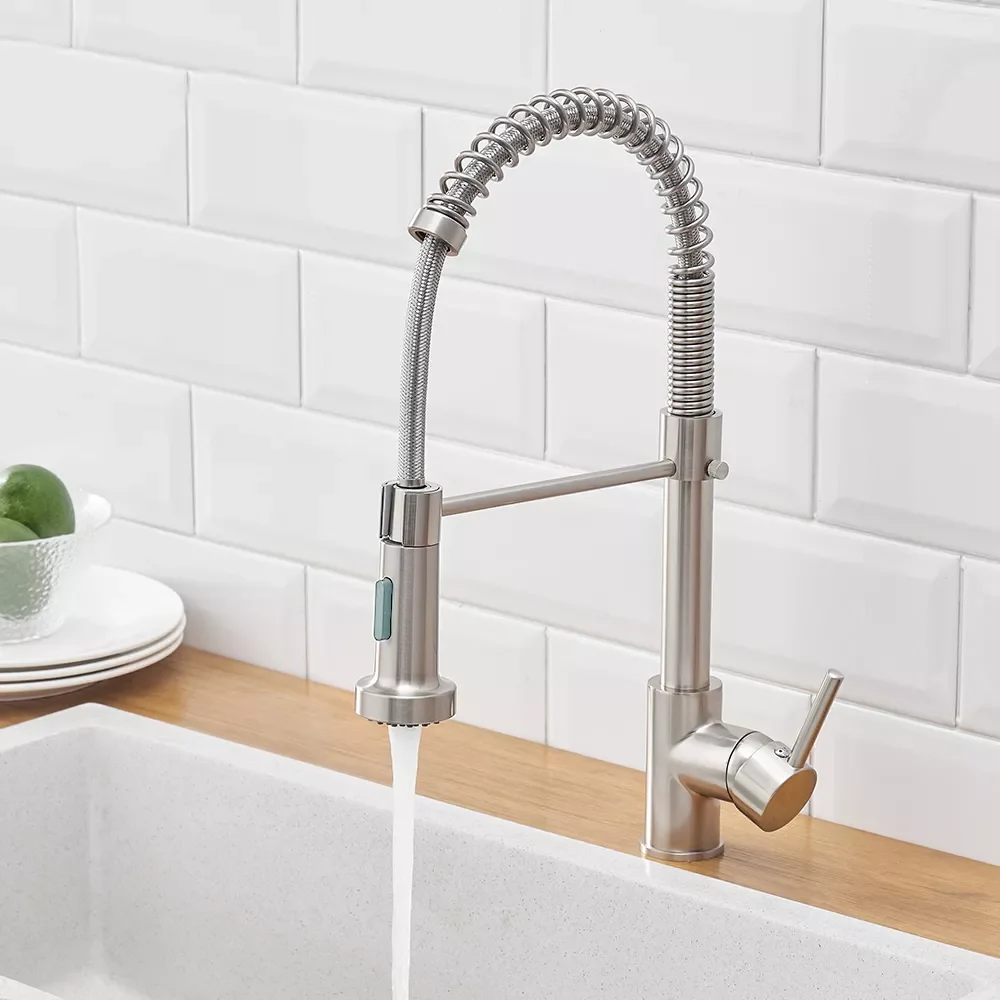 Quality Black Modern Kitchen Faucet Single Hole Pull Out Spring Faucets Sink Mixer Tap Brushed Nickel/Black Mixer Tap Brass
Quality Black Modern Kitchen Faucet Single Hole Pull Out Spring Faucets Sink Mixer Tap Brushed Nickel/Black Mixer Tap Brass