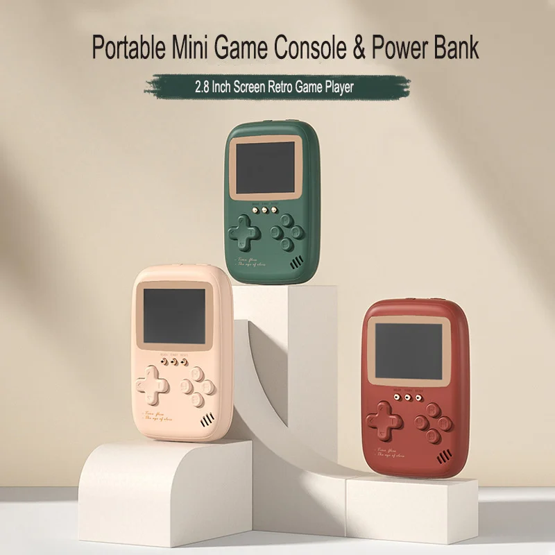 10000 Mah Large Capacity Portable Retro Game Console 2.8 Inch Power Bank Video Game Dual USB Output Mini Handheld Game Player
10000 Mah Large Capacity Portable Retro Game Console 2.8 Inch Power Bank Video Game Dual USB Output Mini Handheld Game Player