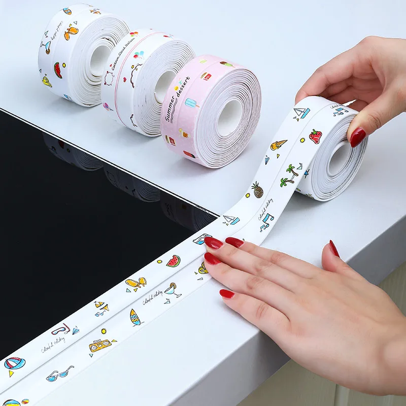 Cartoon Pattern Anti-mildew Beautiful Seam Seal Tape Bathroom Kitchen Sink Bathtub Toilet Self-adhesive Waterproof Wall Sticker
Cartoon Pattern Anti-mildew Beautiful Seam Seal Tape Bathroom Kitchen Sink Bathtub Toilet Self-adhesive Waterproof Wall Sticker