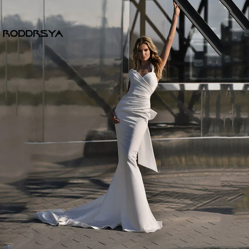 RODDRSYA Elegant Satin Mermaid Wedding Dress Perfect Button Back Bow V Neck Cap Sleeve Bridal Gowns Court Train Vestido De Novia
RODDRSYA Elegant Satin Mermaid Wedding Dress Perfect Button Back Bow V Neck Cap Sleeve Bridal Gowns Court Train Vestido De Novia