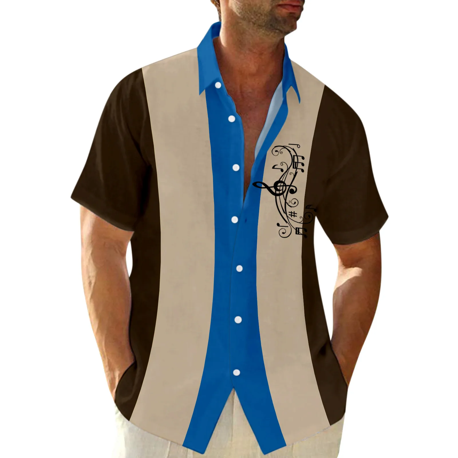 Breathable Shirt Male Summer Casual Music Theme Print Plus Size Shirt Short Sleeve Turn Down Collar Running Long Sleeve Men
Breathable Shirt Male Summer Casual Music Theme Print Plus Size Shirt Short Sleeve Turn Down Collar Running Long Sleeve Men