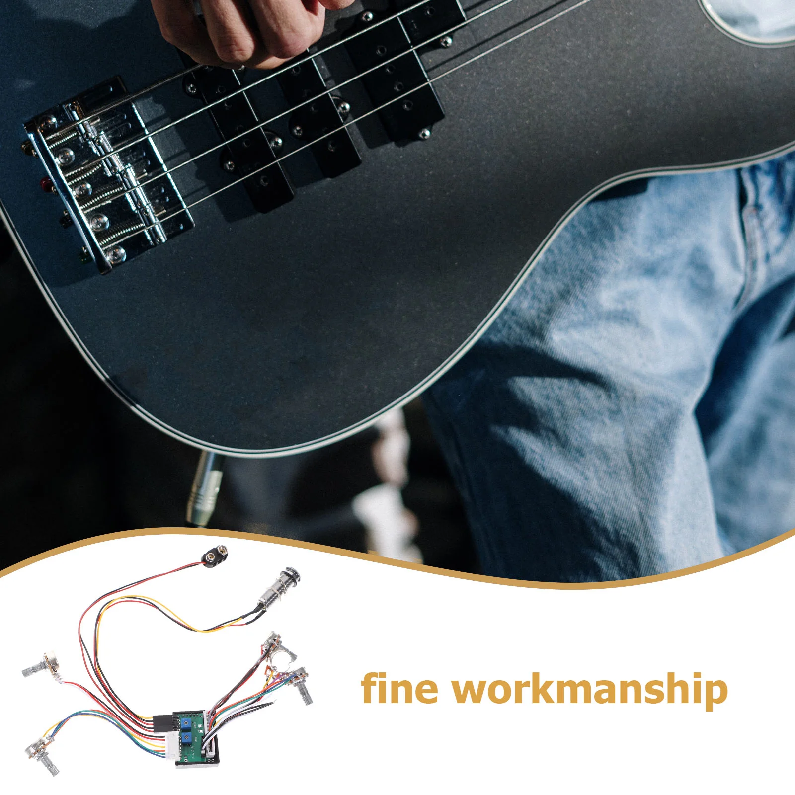 Line 3 Band Equalizer Guitar Fitting Bass Amplifier Pickup Supply 3-Band Circuit Plastic Wiring Electric Truck Accessories
Line 3 Band Equalizer Guitar Fitting Bass Amplifier Pickup Supply 3-Band Circuit Plastic Wiring Electric Truck Accessories
