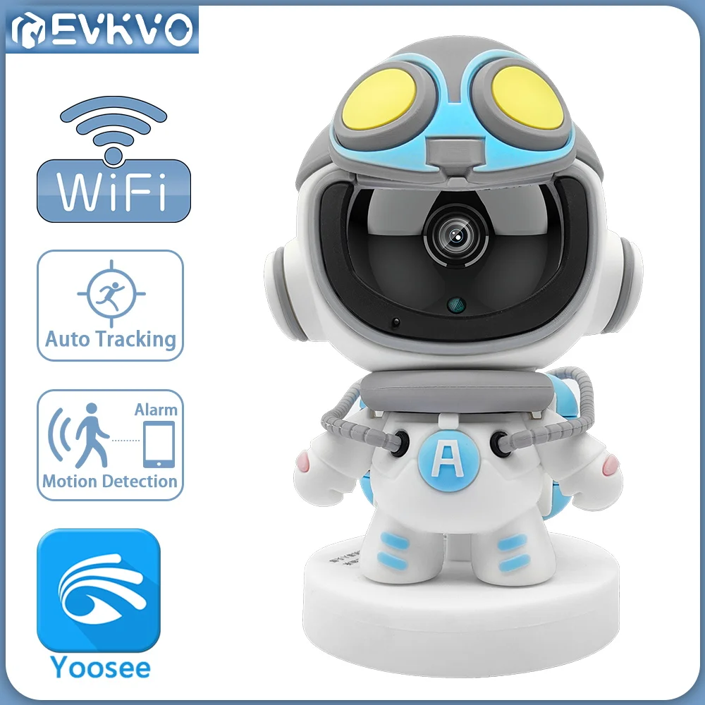 Робот-камера EVKVO 5 Мп с Wi-Fi, ии, наблюдение за человеком, для помещений, видеоняня, ИК, ночное видение, IP-камера видеонаблюдения, приложение Yoosee
Робот-камера EVKVO 5 Мп с Wi-Fi, ии, наблюдение за человеком, для помещений, видеоняня, ИК, ночное видение, IP-камера видеонаблюдения, приложение Yoosee