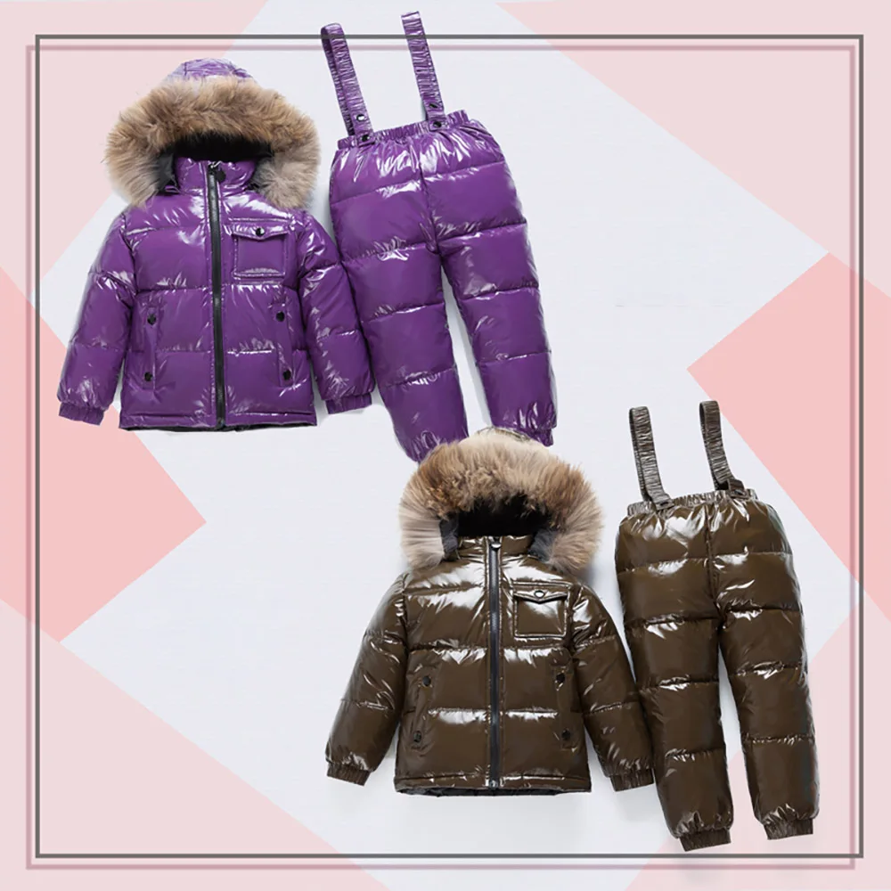 Winter Children Clothes Sets Baby Girls Boys Fur Collar Hooded Down Jackets+Strap Pants 2Pcs Toddler Kids Thick Warm Snowsuits
Winter Children Clothes Sets Baby Girls Boys Fur Collar Hooded Down Jackets+Strap Pants 2Pcs Toddler Kids Thick Warm Snowsuits