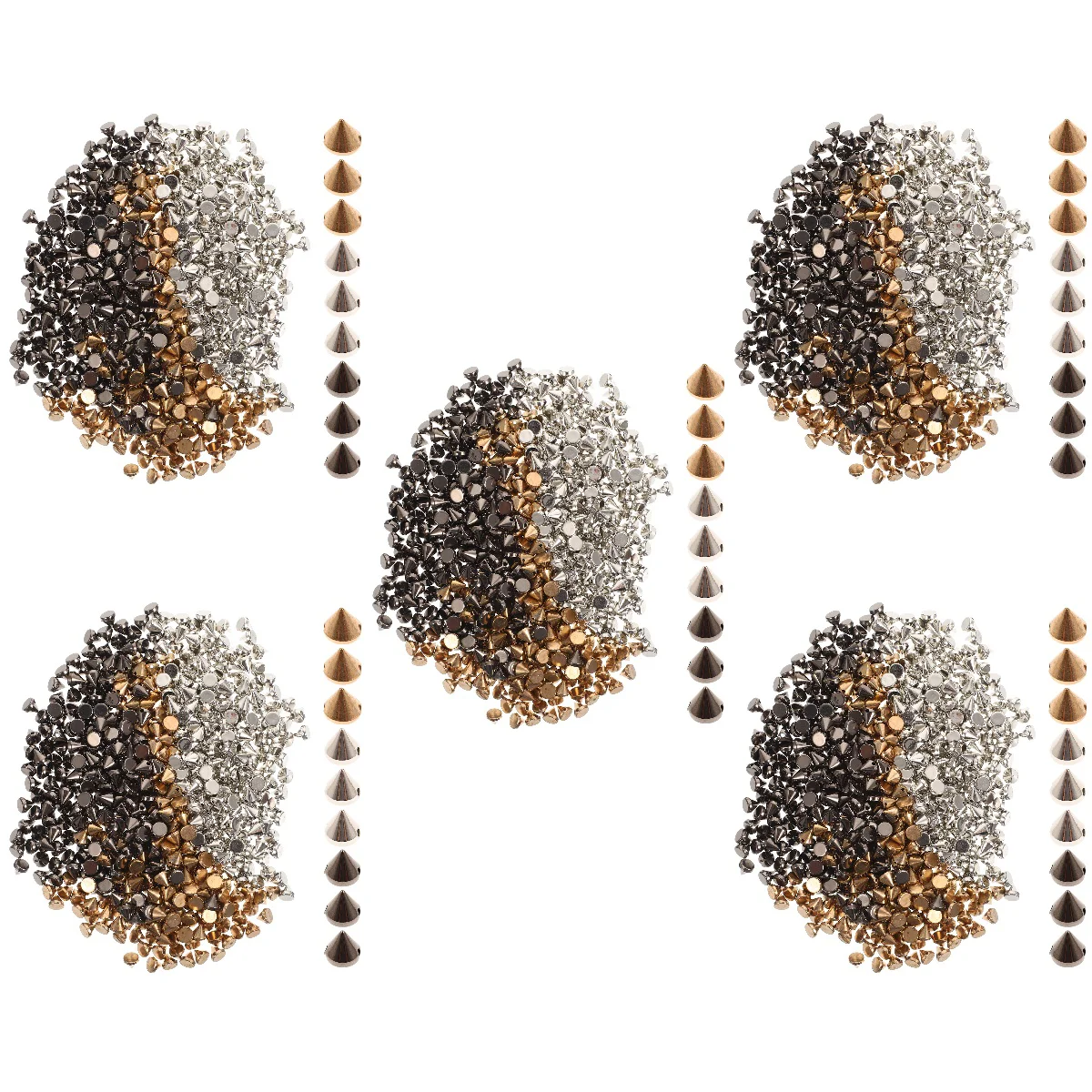 5pcs 6 bags of Punk Studs Clothing Punk Spikes Shoes Rivet Accessories Shoes Studs 
5pcs 6 bags of Punk Studs Clothing Punk Spikes Shoes Rivet Accessories Shoes Studs