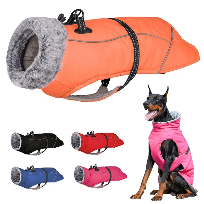 Winter Large Dog Jacket Waterproof Big Dog Jacket Vest Warm Fleece Dog Coat Dog Clothing For French Bulldog Doberman Greyhound
Winter Large Dog Jacket Waterproof Big Dog Jacket Vest Warm Fleece Dog Coat Dog Clothing For French Bulldog Doberman Greyhound