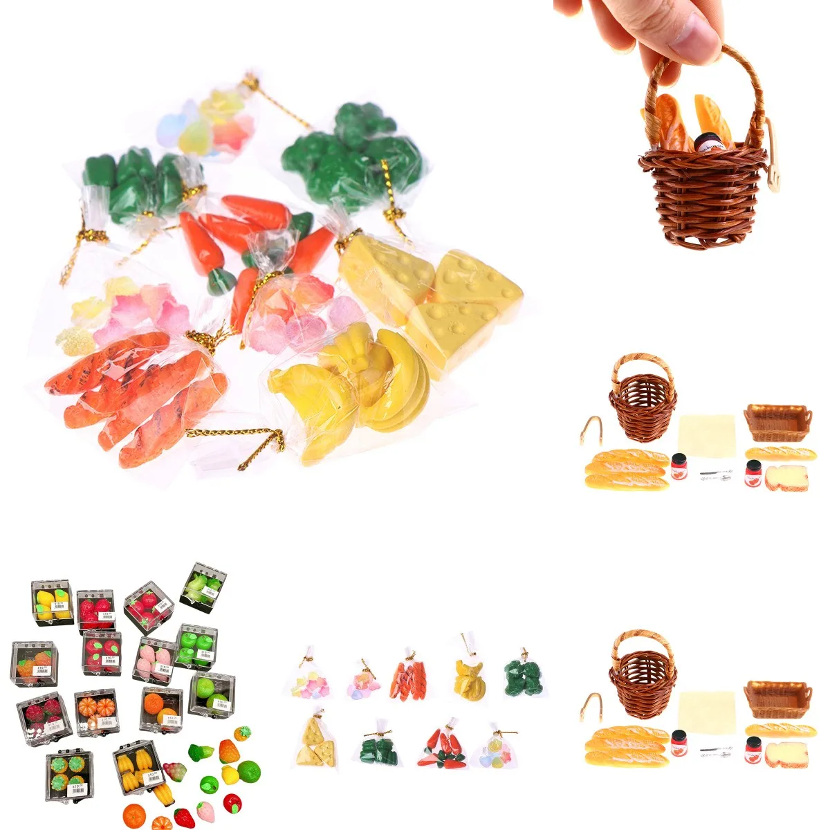 1Bag Mini Food Ornament Miniature Dollhouse Decor Doll House Accessories 1:12 Scale Miniatures Home Craft Doll Toy
1Bag Mini Food Ornament Miniature Dollhouse Decor Doll House Accessories 1:12 Scale Miniatures Home Craft Doll Toy
