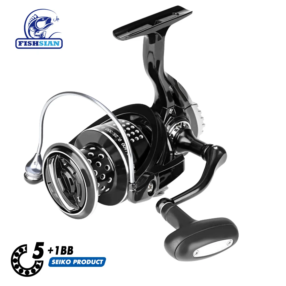 FISHSIAN Big Strong Sea Fishing Spinning Reel 2500-7500 Metal Spool Saltwater Reel Catfish Surfcast Reel Fish Molinete 
FISHSIAN Big Strong Sea Fishing Spinning Reel 2500-7500 Metal Spool Saltwater Reel Catfish Surfcast Reel Fish Molinete