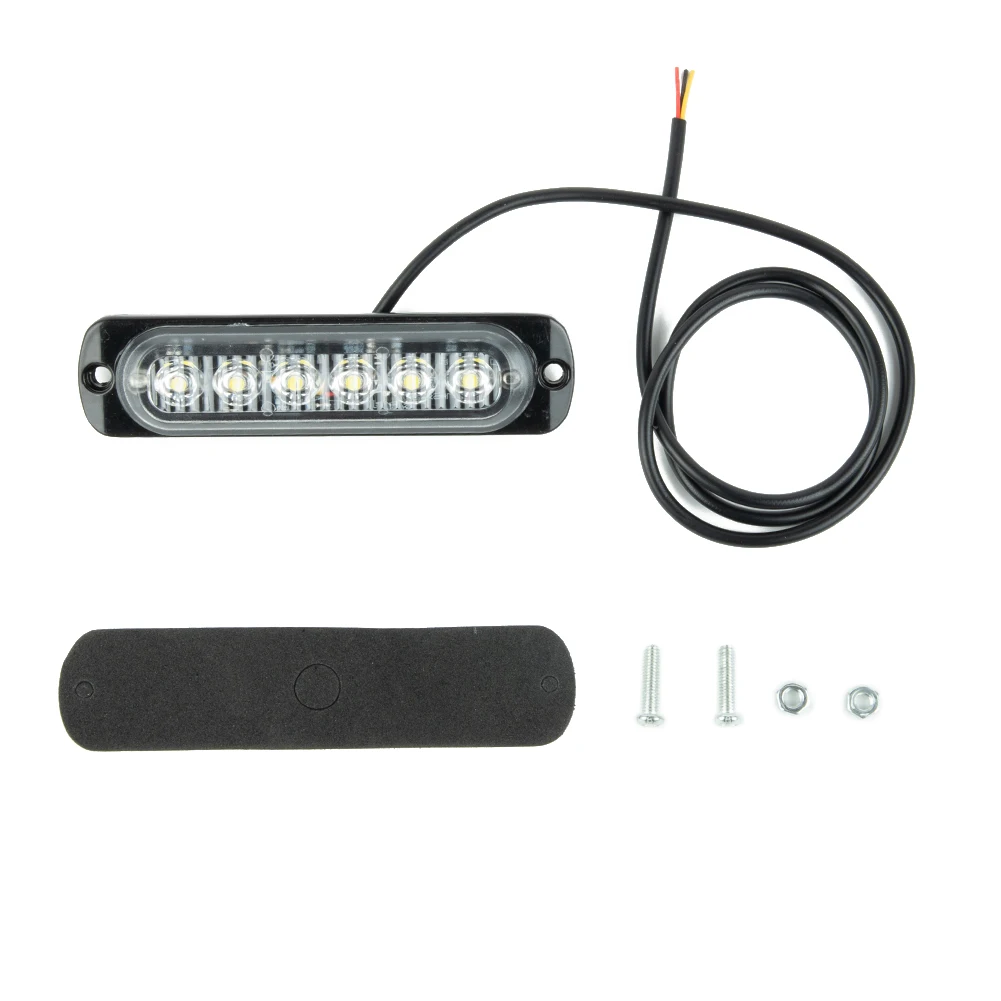 DRL 18W 112*28mm Car Flash Light 6LED White DC 12V-24V 333mA Daytime Running Light Fog Headlight Replacement 2018
DRL 18W 112*28mm Car Flash Light 6LED White DC 12V-24V 333mA Daytime Running Light Fog Headlight Replacement 2018