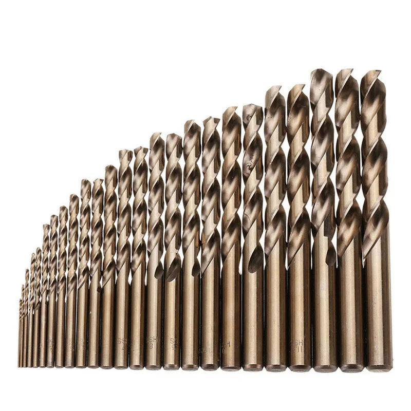 

High Quatity HSS-Co M35 Cobalt Straight Shank Twist Drill Bits Power Tool Accessories for Metal Stainless Steel Drilling