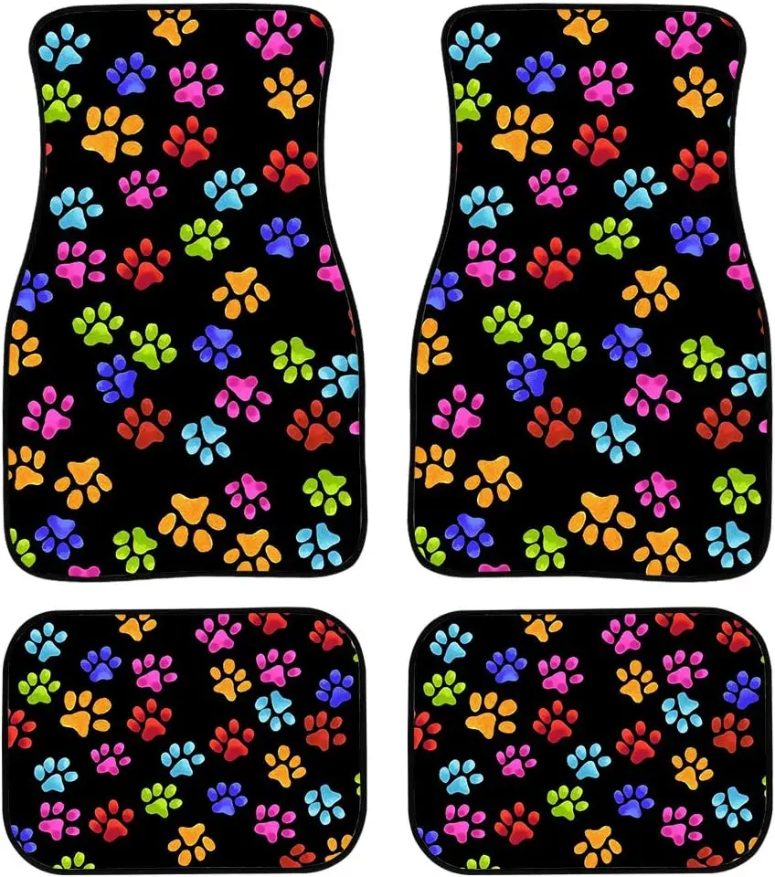 Colorful Paw Print Car Floor Mat-4 Piece Set Rubber Anti-Slip Floor Mat for Sedan Trucks Automotive Accessories Dust Cushion
Colorful Paw Print Car Floor Mat-4 Piece Set Rubber Anti-Slip Floor Mat for Sedan Trucks Automotive Accessories Dust Cushion
