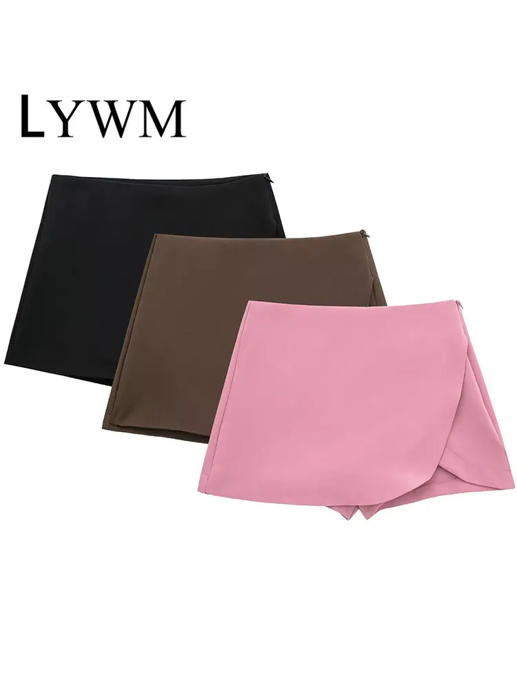 LYWM Women Fashion Solid Side Zipper Skirts Shorts Vintage High Waist Female Chic Lady Shorts
LYWM Women Fashion Solid Side Zipper Skirts Shorts Vintage High Waist Female Chic Lady Shorts