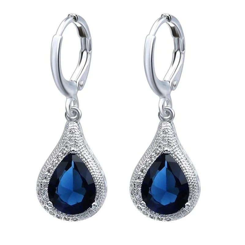 Temperament Blue Blue Water Drop Oval Drop Earrings for Women Inlaid White Glass Filled Alloy Earrings Gifts for Women
Temperament Blue Blue Water Drop Oval Drop Earrings for Women Inlaid White Glass Filled Alloy Earrings Gifts for Women