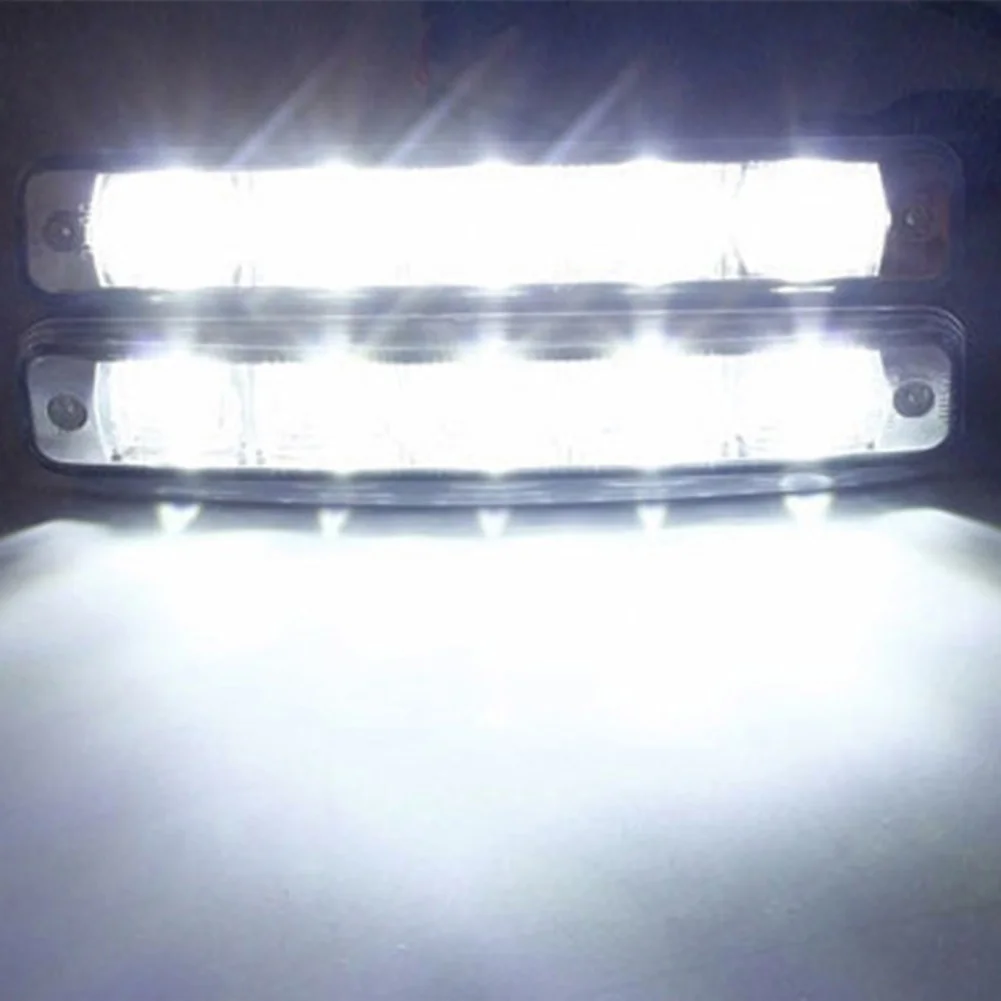 2pcs 12V Car Daytime Running Light Super Bright 5 LED Aluminum Shell Waterproof Universal Pure White Light 6500K Car Lights
2pcs 12V Car Daytime Running Light Super Bright 5 LED Aluminum Shell Waterproof Universal Pure White Light 6500K Car Lights