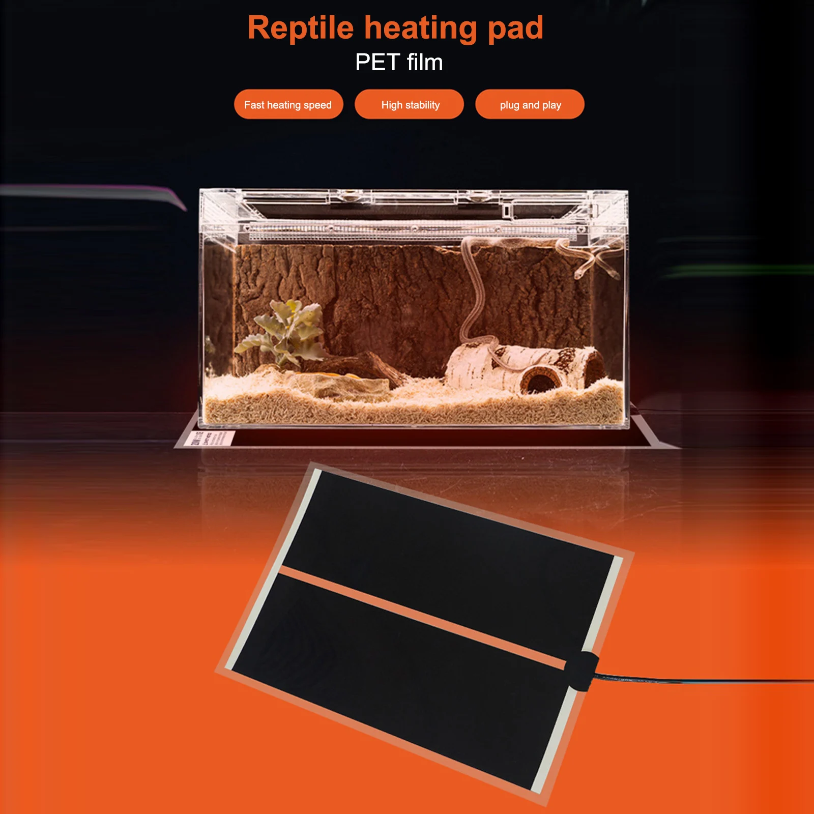 4W/7W/20W Reptile Heating Pad Reptile Breeding Tank Heating Pad Adjustable Temperature Controller Pad Mats Reptiles Supplies
4W/7W/20W Reptile Heating Pad Reptile Breeding Tank Heating Pad Adjustable Temperature Controller Pad Mats Reptiles Supplies