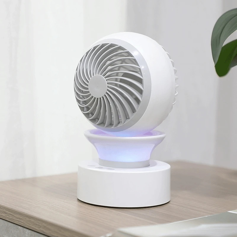 Small Air Conditioning Fan Auto Rotating USB Charging Heat Cooler Home Office Desk Cooling Fans Color Night Lamp Quiet Wind Blow
Small Air Conditioning Fan Auto Rotating USB Charging Heat Cooler Home Office Desk Cooling Fans Color Night Lamp Quiet Wind Blow