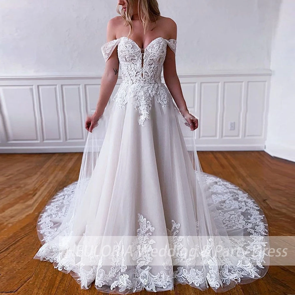 Boho Wedding dress off shoulder Bridal Wedding gown lace applique Princess bridal gown Robe De Mariee Wedding Bride Dress
Boho Wedding dress off shoulder Bridal Wedding gown lace applique Princess bridal gown Robe De Mariee Wedding Bride Dress