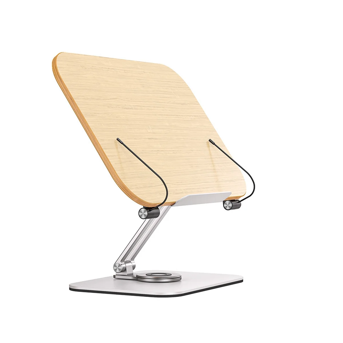 Book Stand for Reading, Adjustable Bracket with 360° Rotating Base & Page Clips, Foldable
Book Stand for Reading, Adjustable Bracket with 360° Rotating Base & Page Clips, Foldable