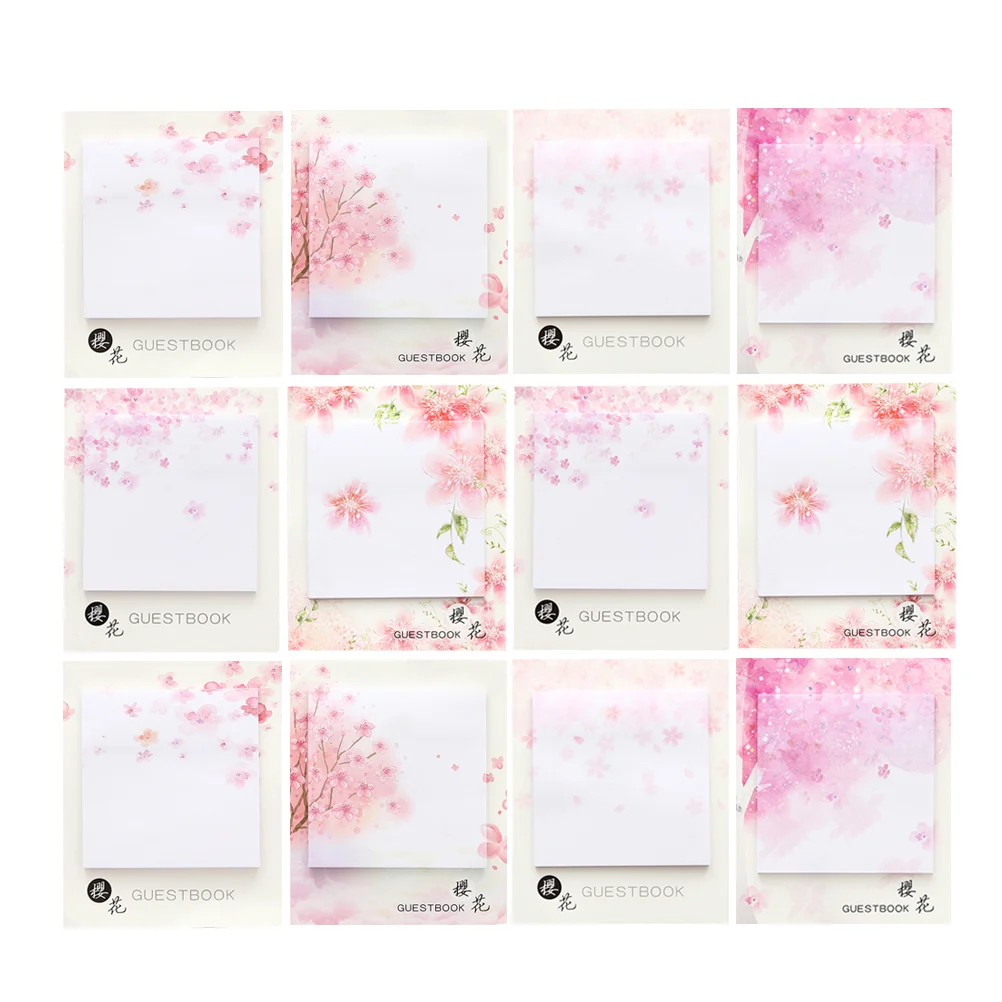 12 PCS Paper Notes Memorandum Post Cartoon Stickers Time Notepads Office 
12 PCS Paper Notes Memorandum Post Cartoon Stickers Time Notepads Office