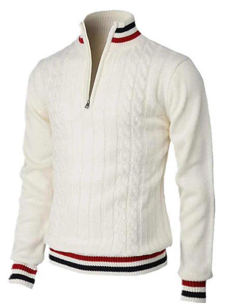2022 New In Men's Clothing Korean Fashion Turtleneck Zippers Pullovers Casual Oversize Tops Men Long Sleeve Knitted Sweater
2022 New In Men's Clothing Korean Fashion Turtleneck Zippers Pullovers Casual Oversize Tops Men Long Sleeve Knitted Sweater