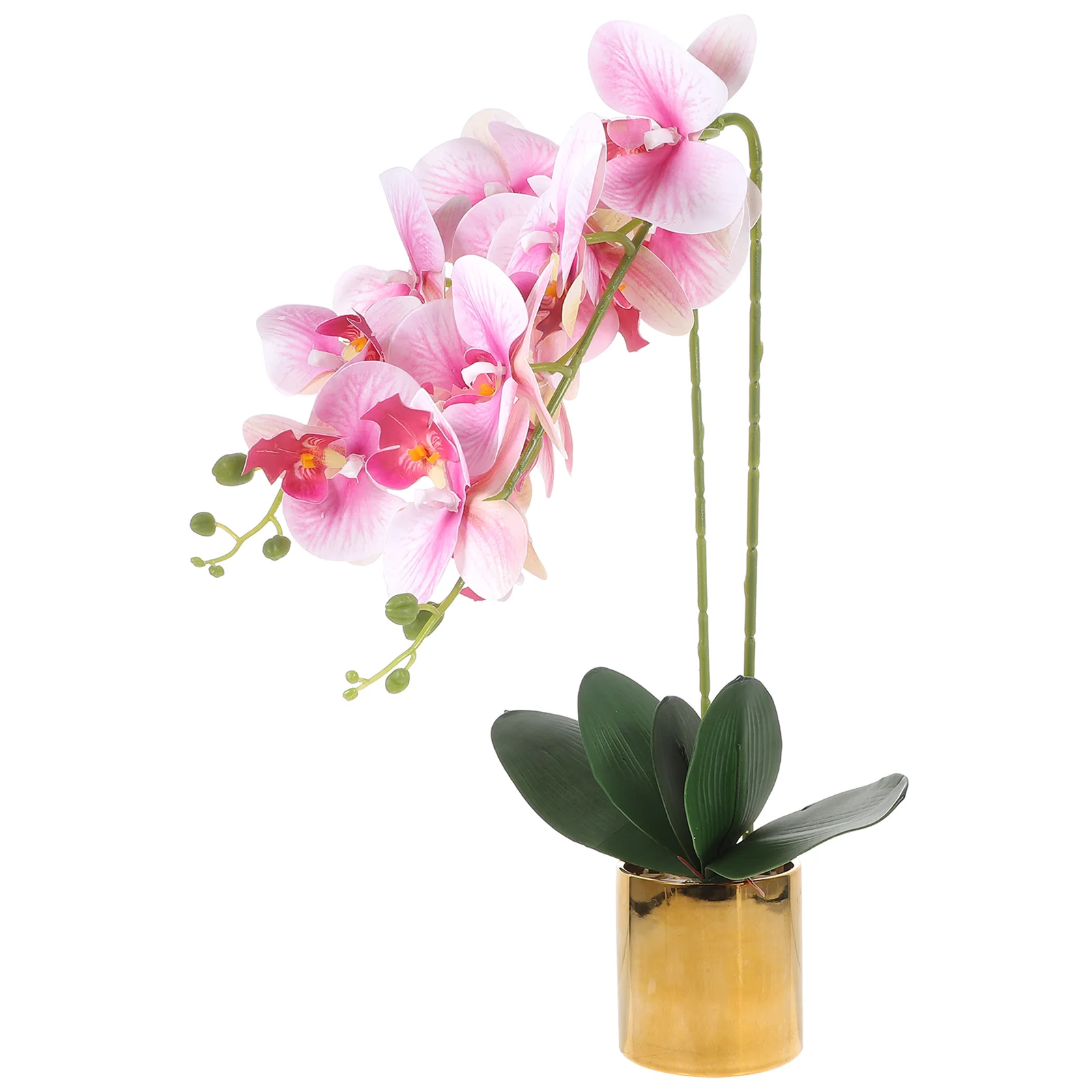 

Simulated Bonsai Simulation Flower Artificial Outdoor Flowers Fake Phalaenopsis Wedding Decor Vivid Silk Cloth Bride Orchid pot