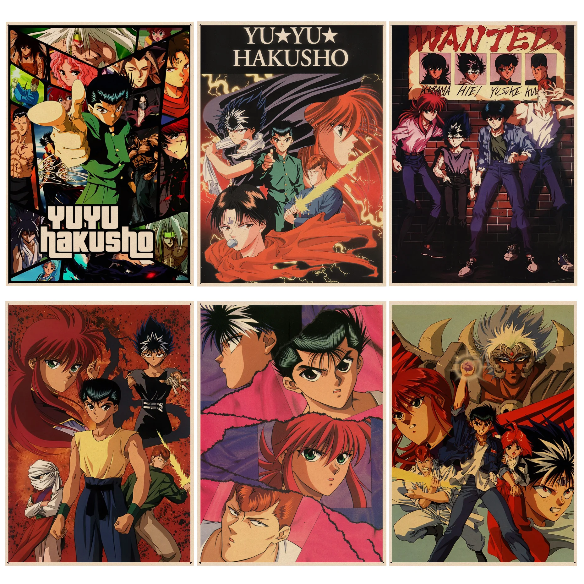 Anime YuYu Hakusho Classic Anime Poster Kraft Paper Vintage Poster Wall Art Painting Study Stickers Wall Painting
Anime YuYu Hakusho Classic Anime Poster Kraft Paper Vintage Poster Wall Art Painting Study Stickers Wall Painting