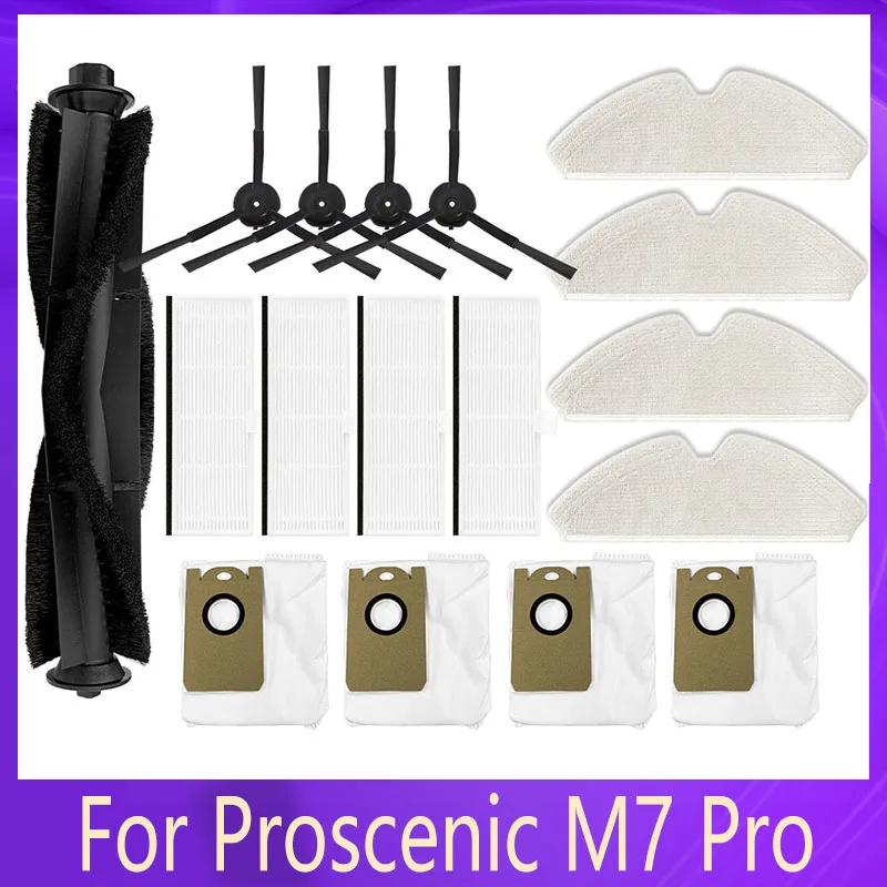Uoni V980 Plus Proscenic M7 Pro Vacuum Cleaner Main Side Brush Hepa Filter Mop Cloths Dust Bag Replacement Parts Accessories
Uoni V980 Plus Proscenic M7 Pro Vacuum Cleaner Main Side Brush Hepa Filter Mop Cloths Dust Bag Replacement Parts Accessories