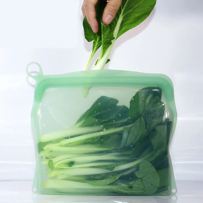 Kitchen Vegetable Fruits Storage Bags Reusable Silicone Refrigerator Food Storage Bag Fresh Keeping Portable Ziplock Organizer
Kitchen Vegetable Fruits Storage Bags Reusable Silicone Refrigerator Food Storage Bag Fresh Keeping Portable Ziplock Organizer