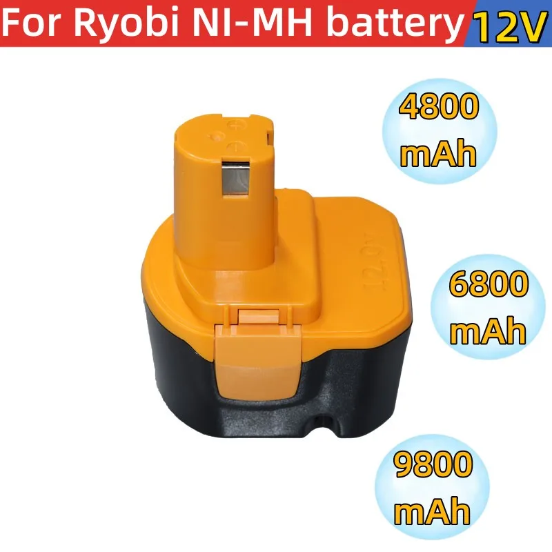 12V 4.8Ah/6.8Ah/9.8Ah For Ryobi Replacement Battery 1400652 BID1211 CCD1201 CHD1201 CHD1202 CTH1201 CTH1202 FL1200 Cordless Powe
12V 4.8Ah/6.8Ah/9.8Ah For Ryobi Replacement Battery 1400652 BID1211 CCD1201 CHD1201 CHD1202 CTH1201 CTH1202 FL1200 Cordless Powe