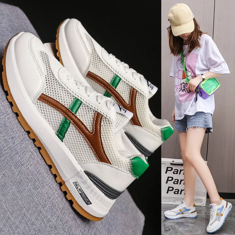 2022 Autumn Sport Shoes Woman Sneakers Female Running Shoes Breathable Hollow Lace-Up Chaussure Femme Women Fashion Sneakers
2022 Autumn Sport Shoes Woman Sneakers Female Running Shoes Breathable Hollow Lace-Up Chaussure Femme Women Fashion Sneakers