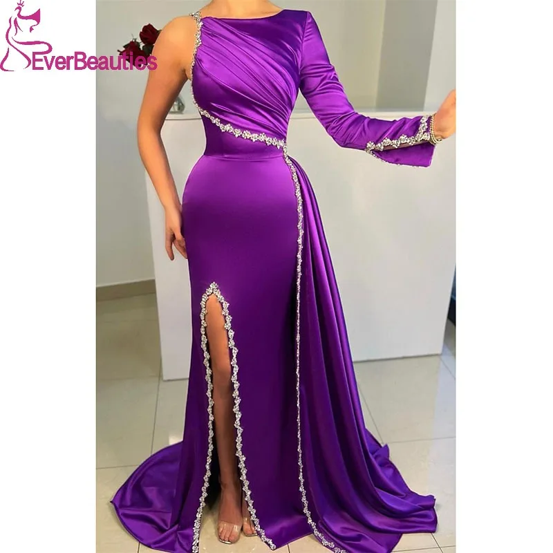 One Shoulder Prom Dress for Women Long Sleeves Vestidos De Fiesta Elegantes Para Mujer Dubai Arabia Formal Dress Evening Dresses
One Shoulder Prom Dress for Women Long Sleeves Vestidos De Fiesta Elegantes Para Mujer Dubai Arabia Formal Dress Evening Dresses