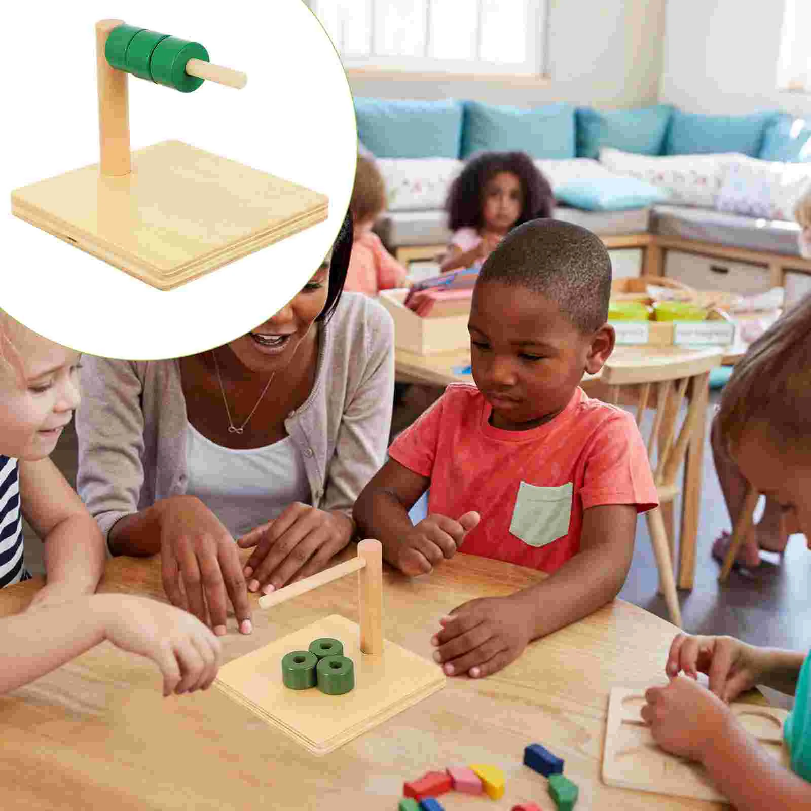 Babycoordination Montessori Education Hand Eye Early Cognition Column Training Wood Sensorial Material Playthings
Babycoordination Montessori Education Hand Eye Early Cognition Column Training Wood Sensorial Material Playthings
