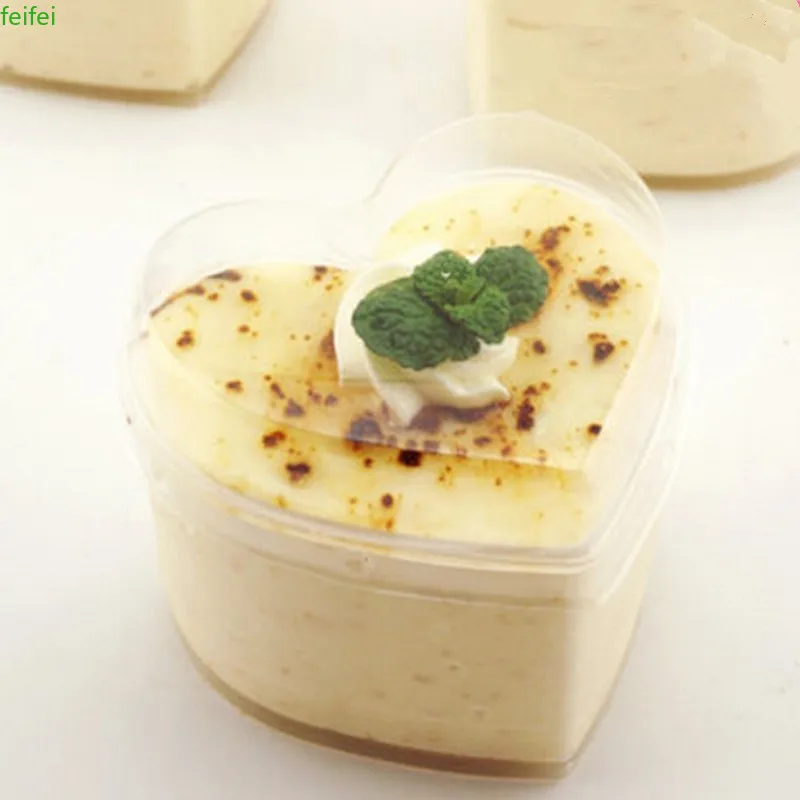 20pcs High quality transparent hard plastic cups heart shape love baking package pudding jelly ice cream dessert cup with lid
20pcs High quality transparent hard plastic cups heart shape love baking package pudding jelly ice cream dessert cup with lid