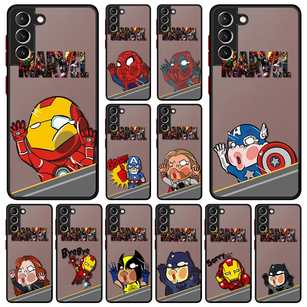 Case For Samsung Galaxy S22 Ultra S21 Plus S20 FE Waterproof Phone Funda S10 Note 20 Clear Matte Cover Marvel Iron Man Spiderman
Case For Samsung Galaxy S22 Ultra S21 Plus S20 FE Waterproof Phone Funda S10 Note 20 Clear Matte Cover Marvel Iron Man Spiderman