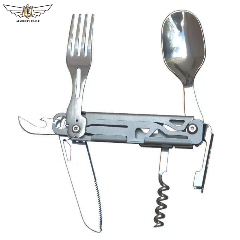 ALMIGHTY EAGLE Camping Utensils 6-in-1 Camping Cutlery Set Stainless Steel Detachable Spoon Fork Knife Combo Travel Eating
ALMIGHTY EAGLE Camping Utensils 6-in-1 Camping Cutlery Set Stainless Steel Detachable Spoon Fork Knife Combo Travel Eating