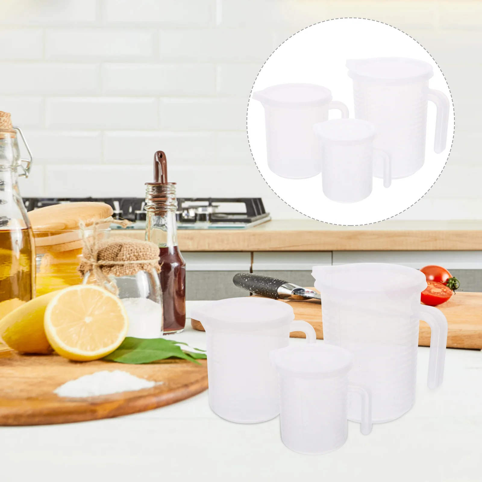 3pcs Plastic Measuring Cups Set Liquid Measure Cup Portable Handle Measuring Cup
3pcs Plastic Measuring Cups Set Liquid Measure Cup Portable Handle Measuring Cup